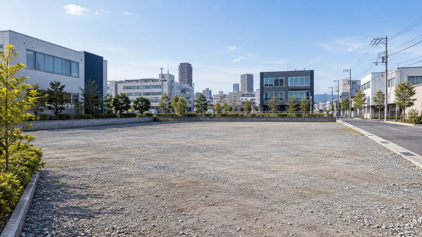 整地された事業用地のイメージ